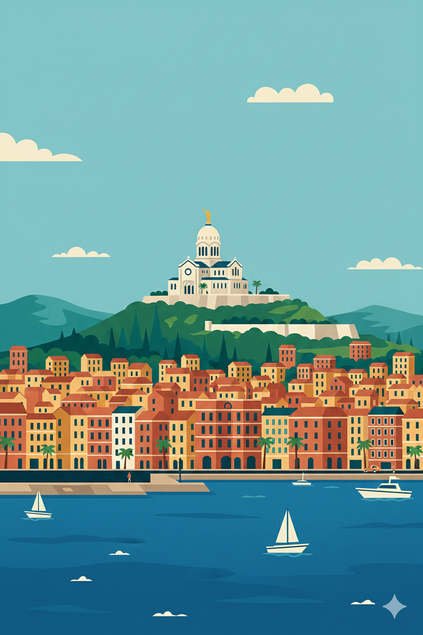 Marseille vue depuis un ULM